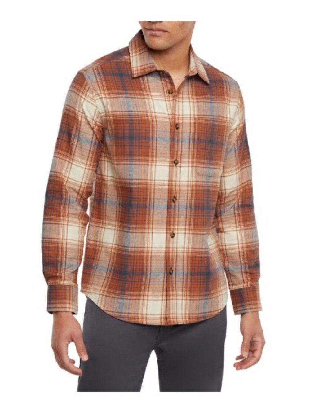 Eddie Bauer Men's Flannel Shirt-Size XXL-NWT